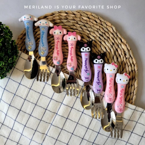 قاشق و چنگال کودک کرومی و دوستان