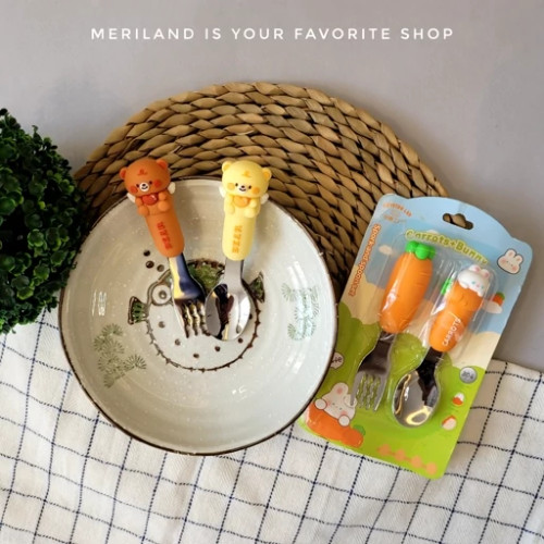 قاشق و چنگال کودک استیل 304